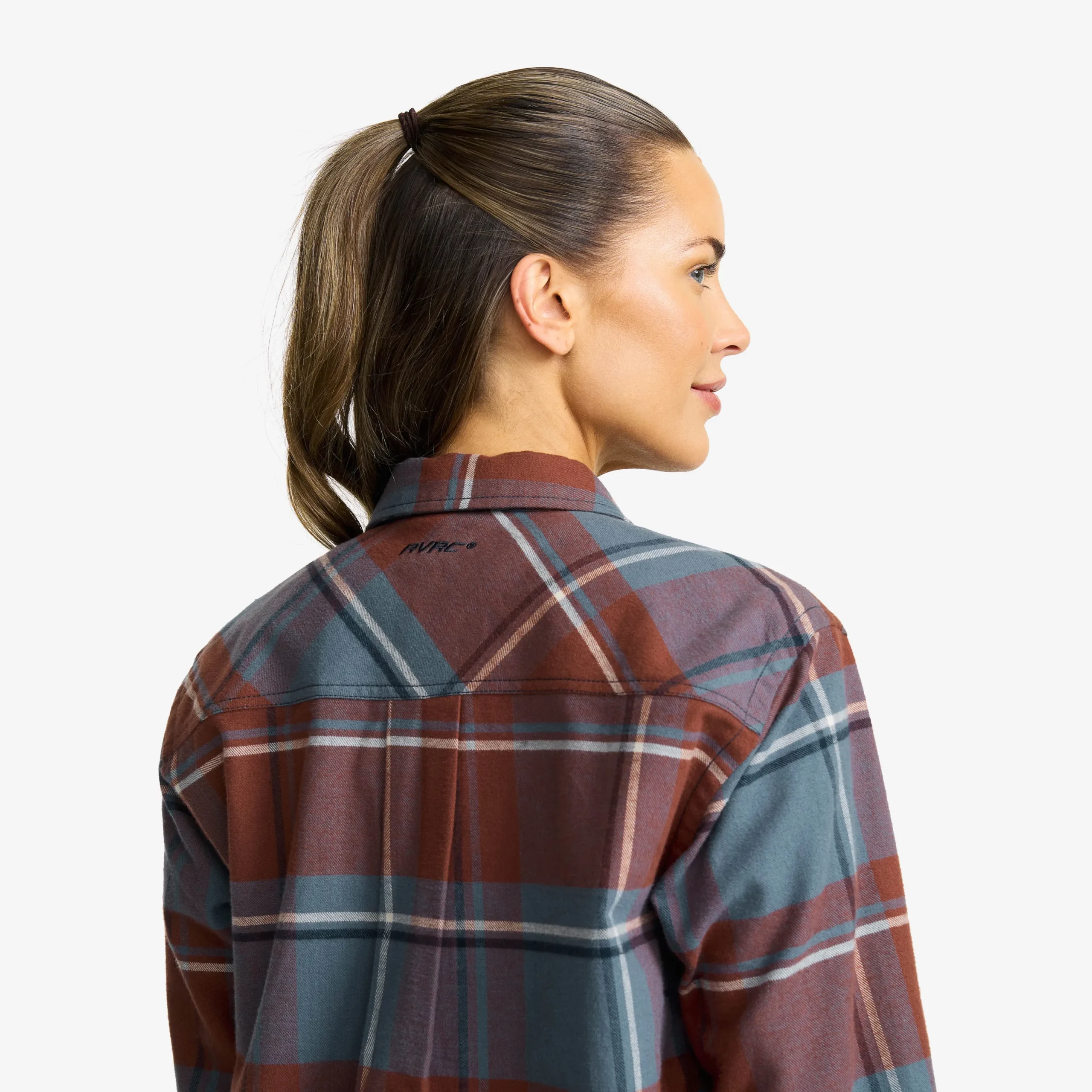 Nevada Flannel Shirt Damen Rusty Walnut/Stormy Weather