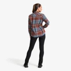 Nevada Flannel Shirt Damen Rusty Walnut/Stormy Weather