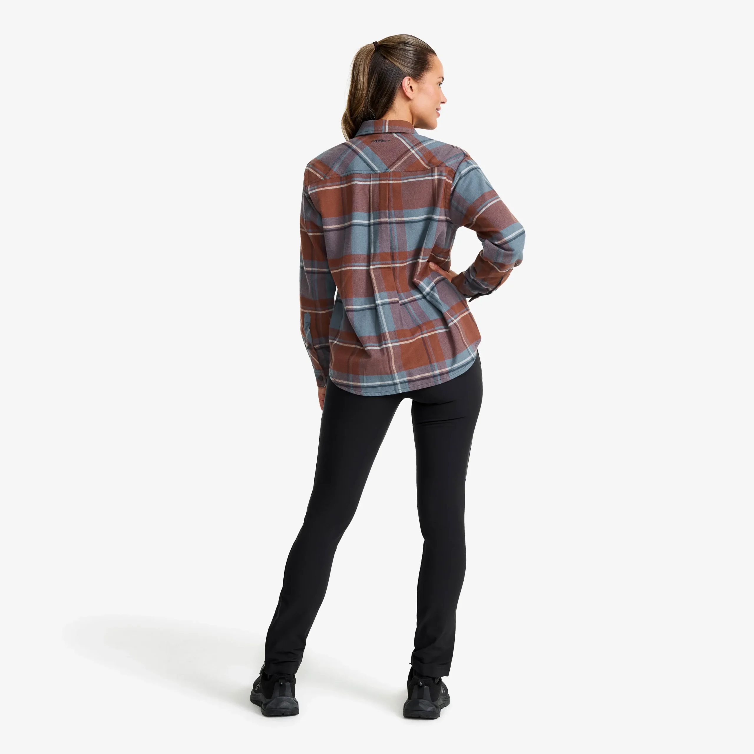 Nevada Flannel Shirt Damen Rusty Walnut/Stormy Weather