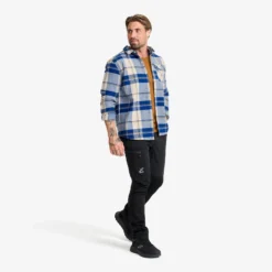 Nevada Flannel Shirt Herren Dark Blue/Oatmeal