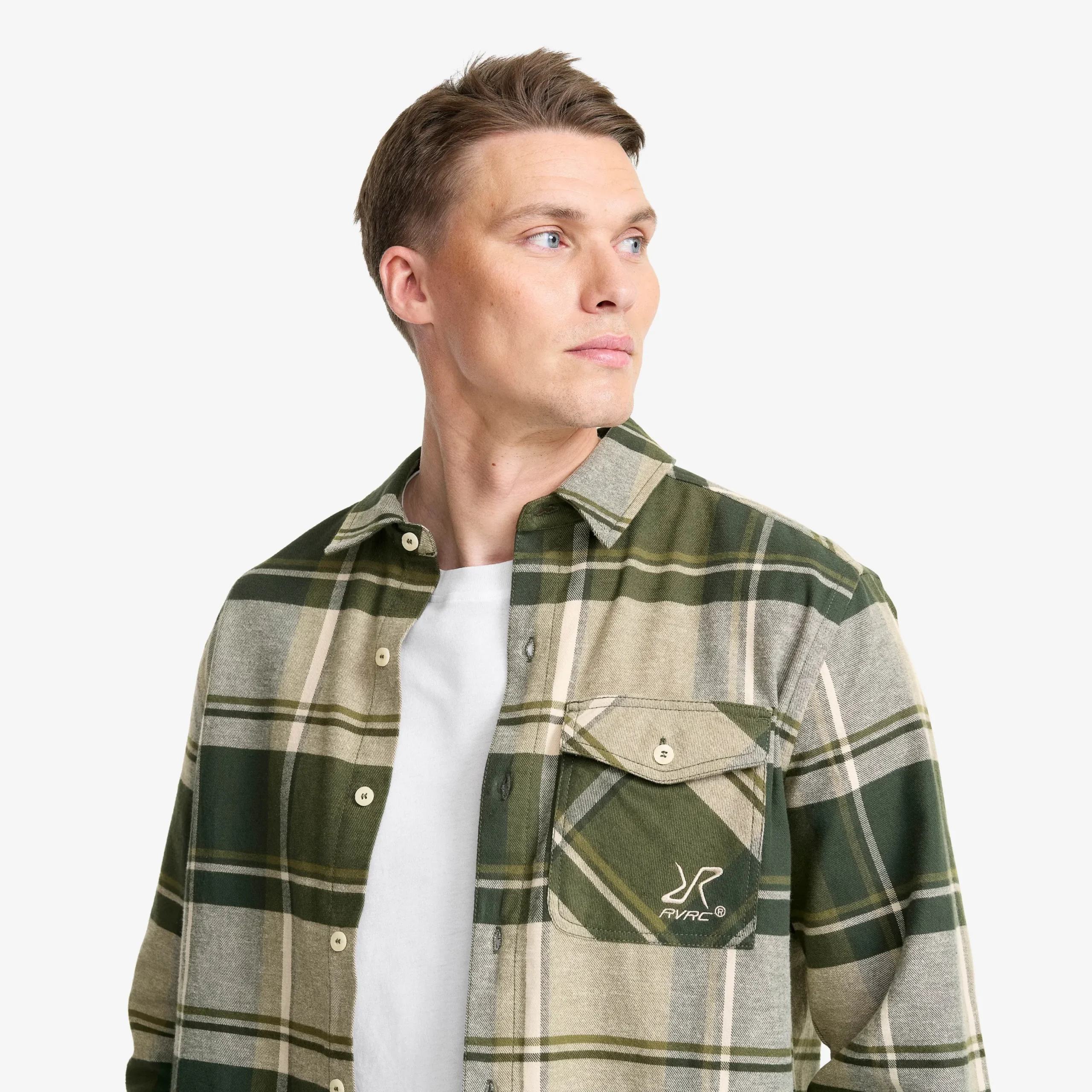 Nevada Flannel Shirt Herren Rosin Green/Peyote