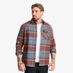 Nevada Flannel Shirt Herren Rusty Walnut/Stormy Weather