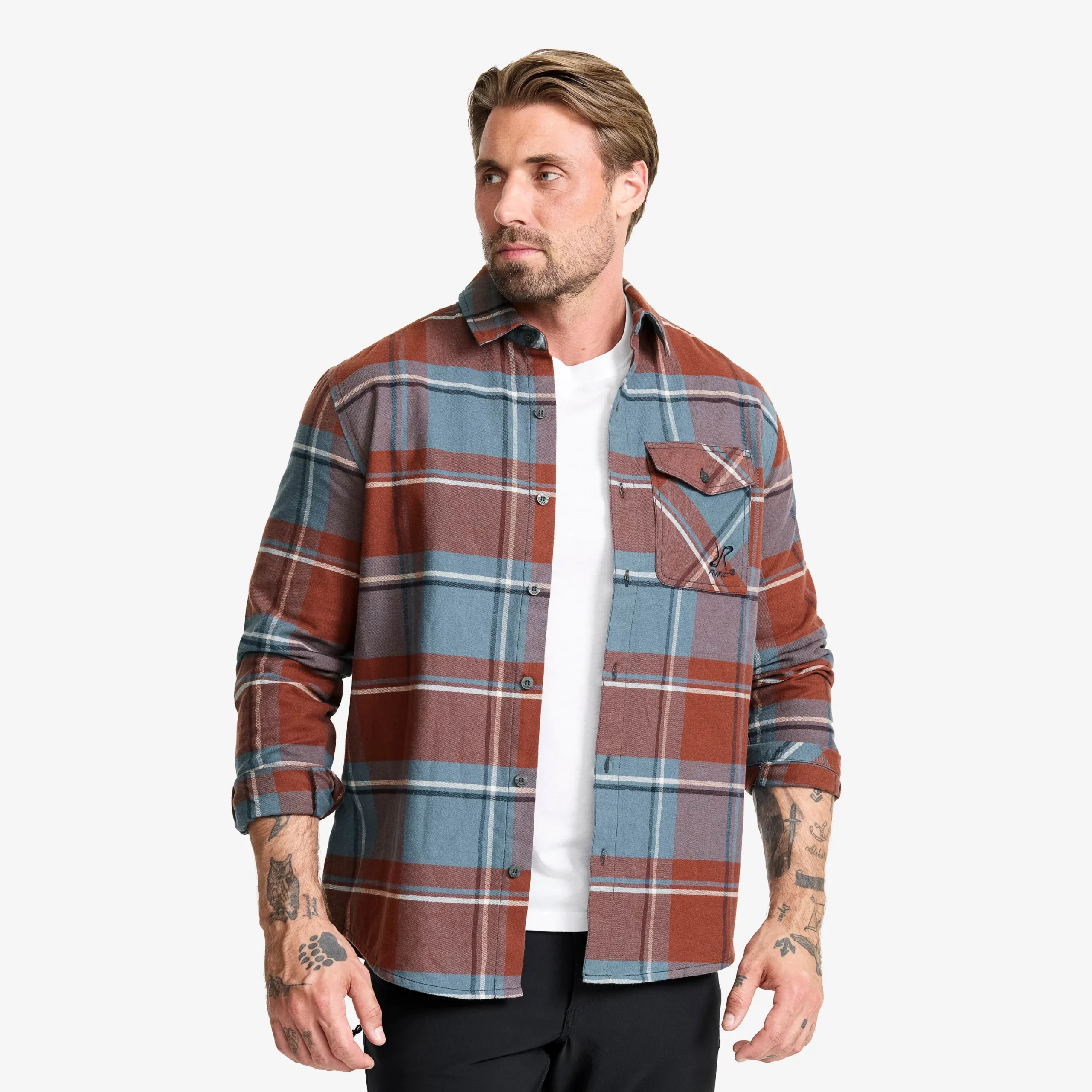 Nevada Flannel Shirt Herren Rusty Walnut/Stormy Weather