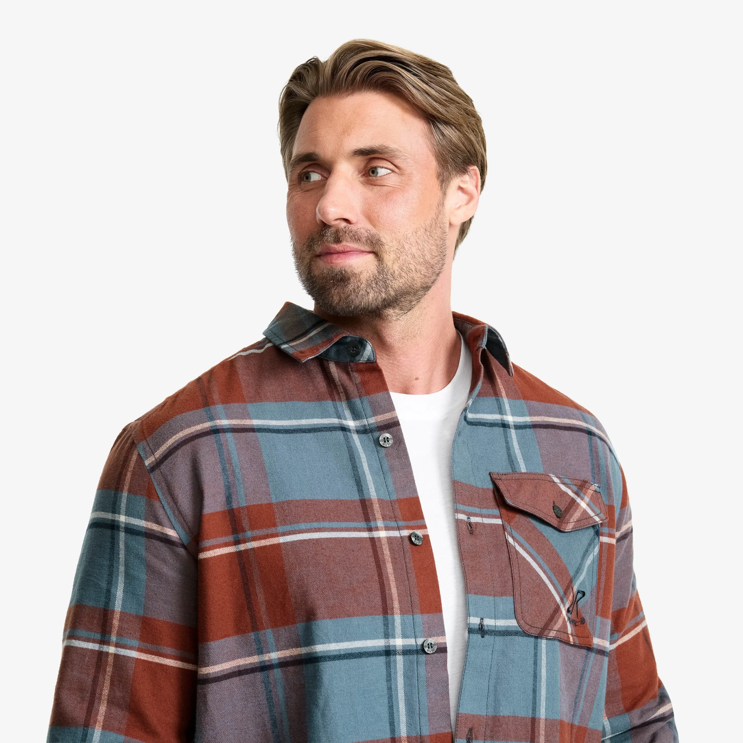 Nevada Flannel Shirt Herren Rusty Walnut/Stormy Weather