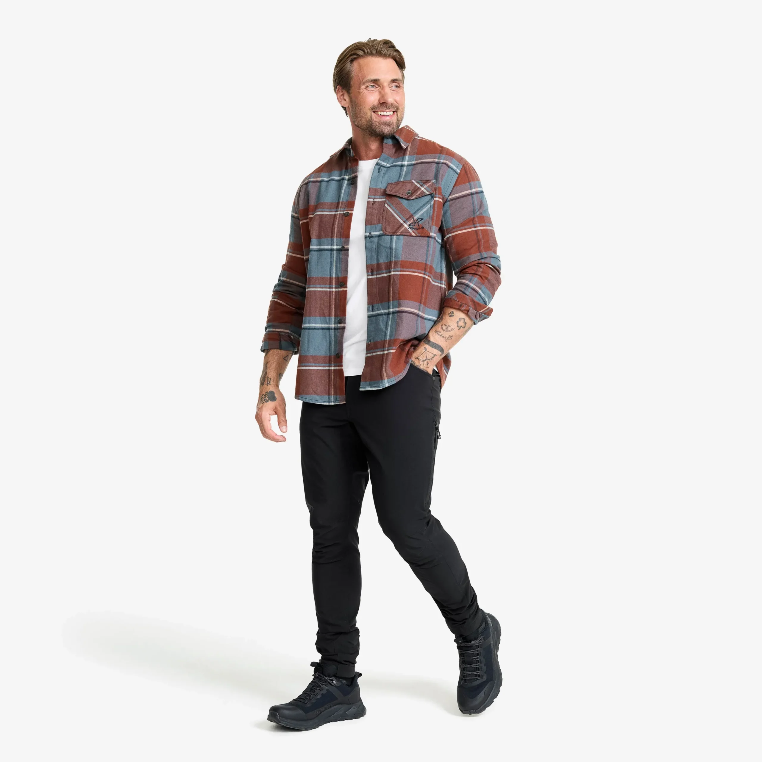 Nevada Flannel Shirt Herren Rusty Walnut/Stormy Weather