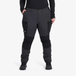 Nordwand Curved Stretch High-waist Pants Damen Anthracite/Black