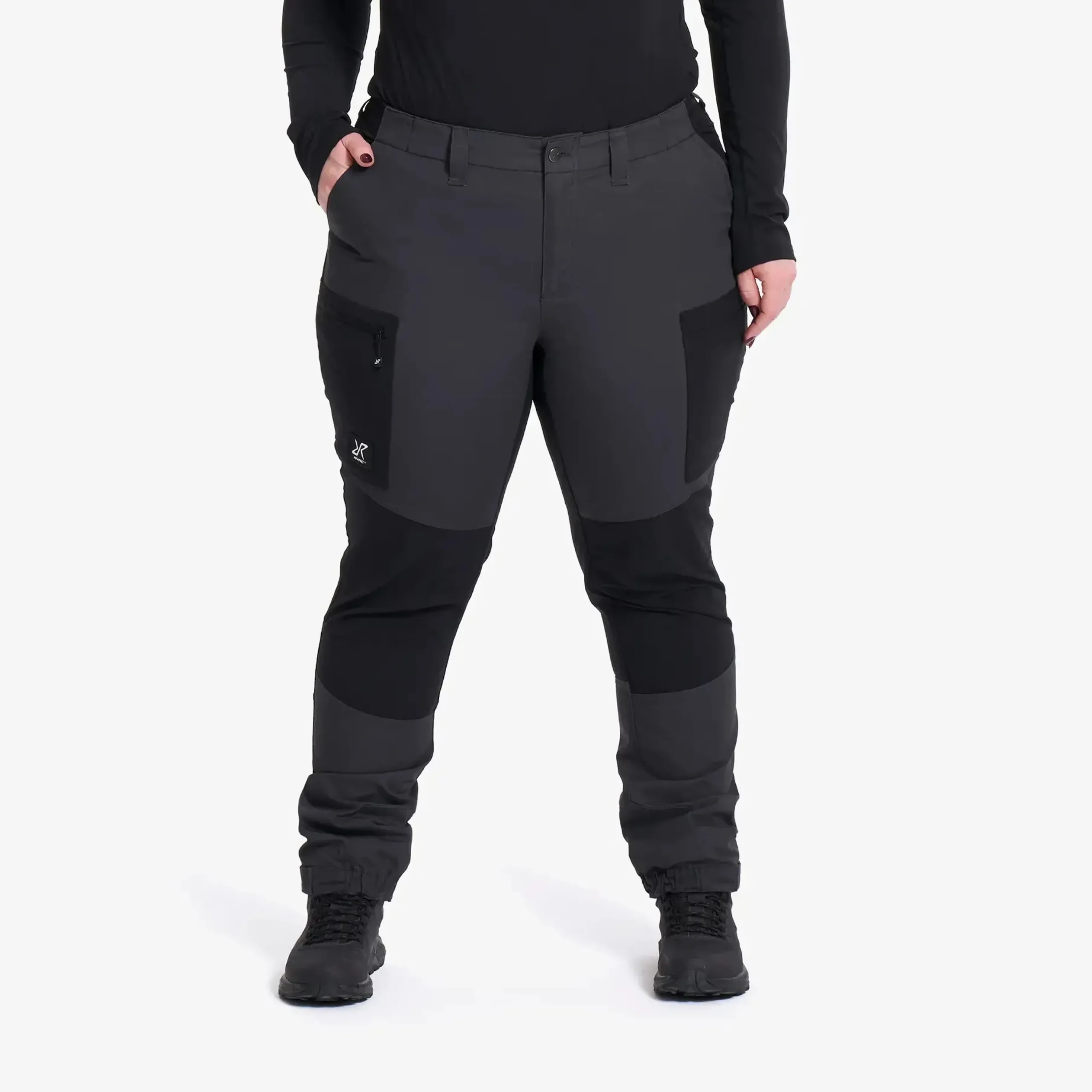 Nordwand Curved Stretch High-waist Pants Damen Anthracite/Black