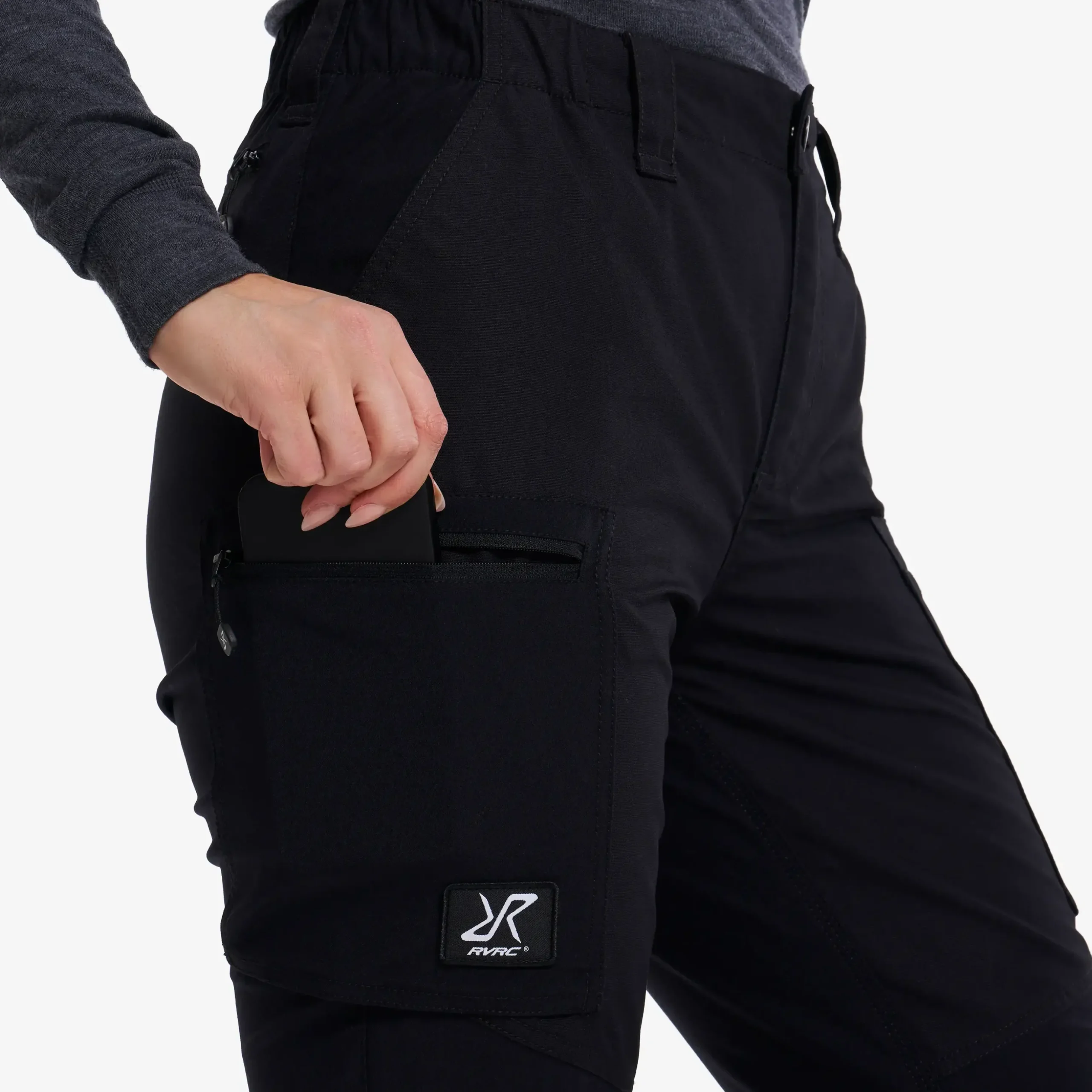 Nordwand Curved Stretch High-waist Pants Damen Black