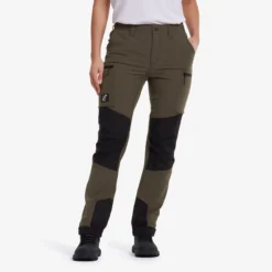 Nordwand Stretch High-waist Pants Damen MossGray/Black