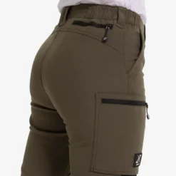 Nordwand Stretch High-waist Pants Damen MossGray/Black