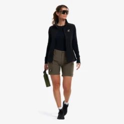 Nordwand Stretch Shorts Damen Moss Gray