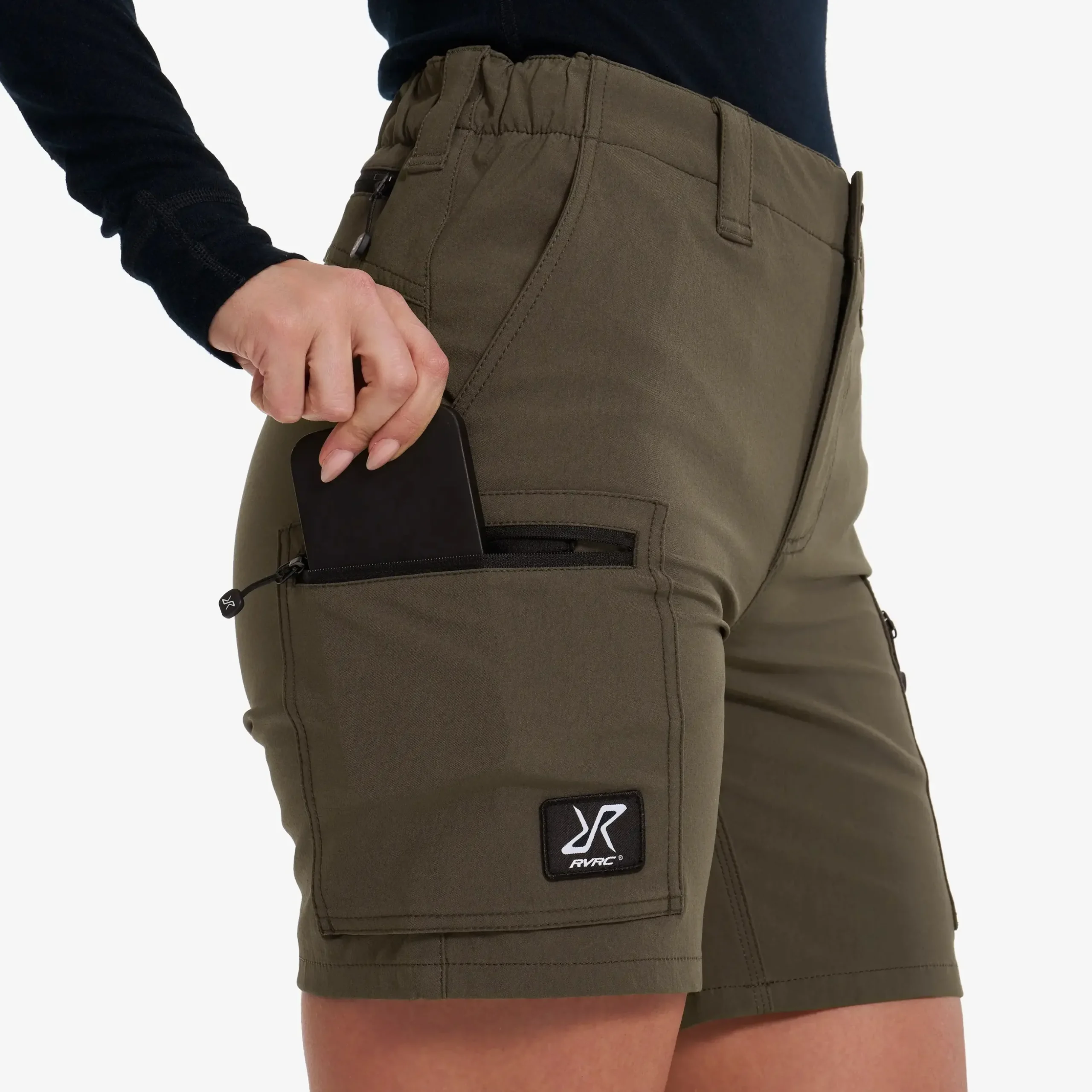 Nordwand Stretch Shorts Damen Moss Gray