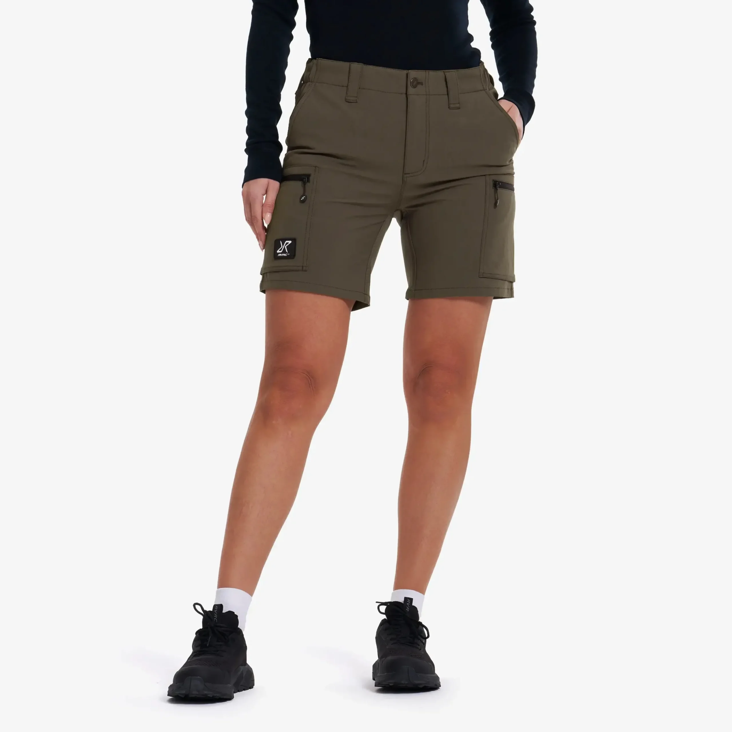 Nordwand Stretch Shorts Damen Moss Gray