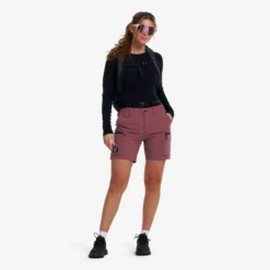 Nordwand Stretch Shorts Damen Vintage Rose