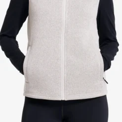 Northbound Fleece Vest Damen Grey Melange