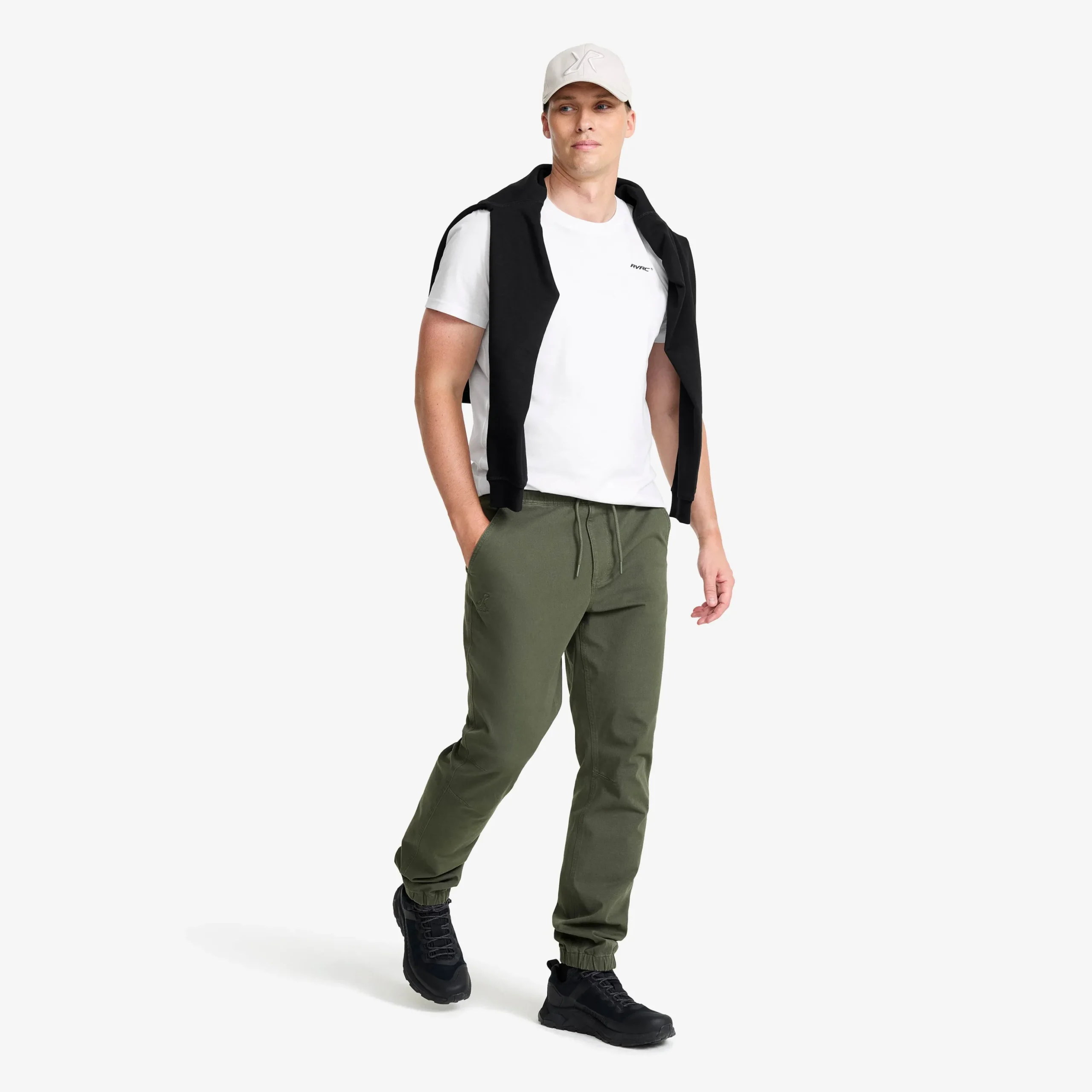 Oak Twill Stretch Joggers Herren Kambaba Green