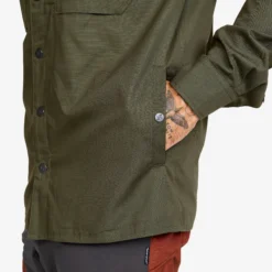 Outback Fleece Lined Overshirt Herren Deep Depths
