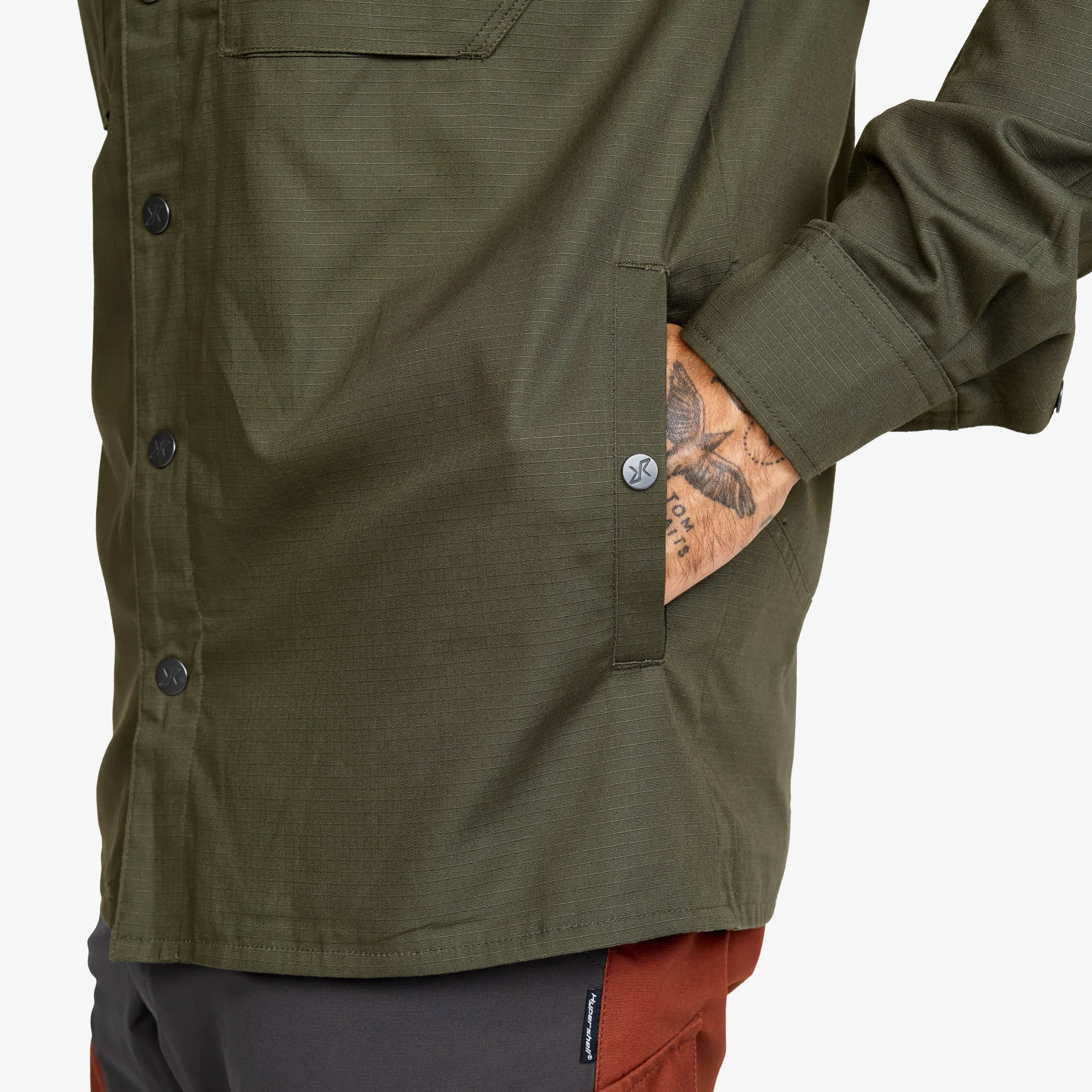 Outback Fleece Lined Overshirt Herren Deep Depths