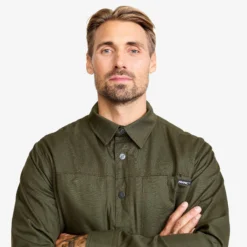 Outback Fleece Lined Overshirt Herren Deep Depths