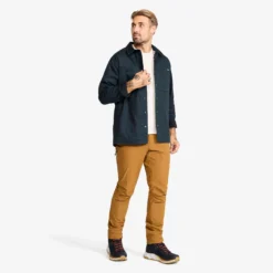 Outback Fleece Lined Overshirt Herren Blueberry