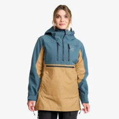 Outdoor Anorak Damen Orion Blue/Kelp Beige
