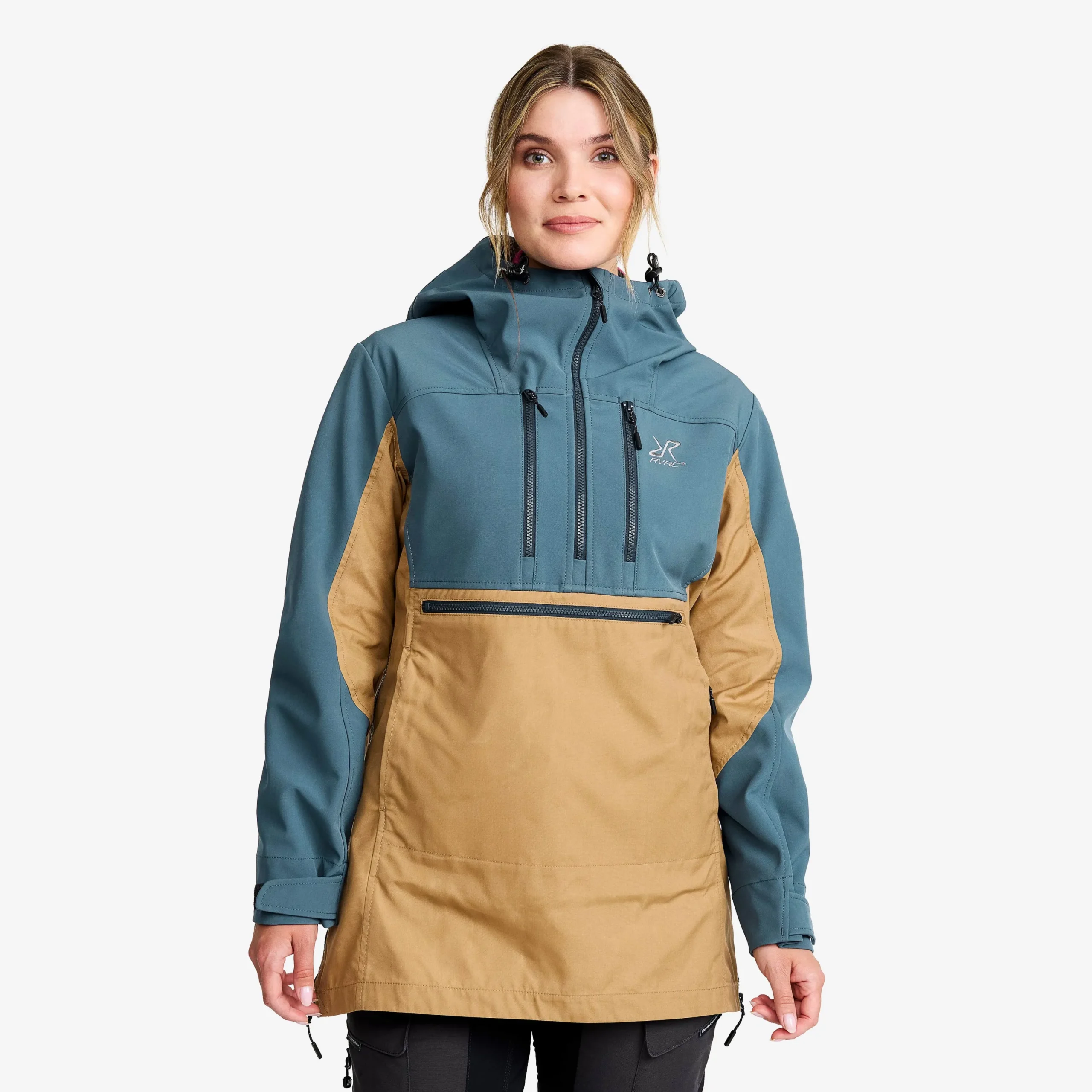 Outdoor Anorak Damen Orion Blue/Kelp Beige