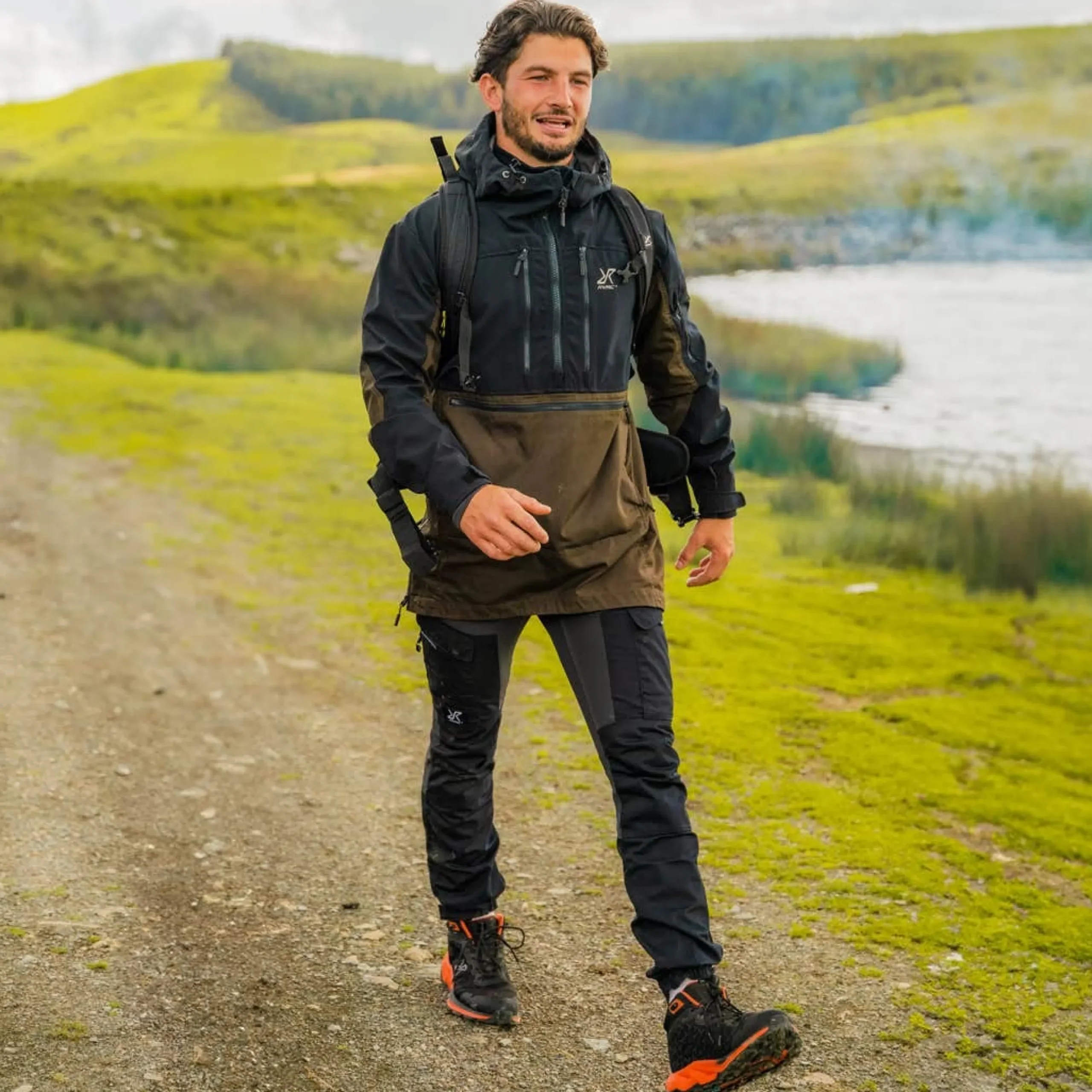 Outdoor Anorak Herren Mud