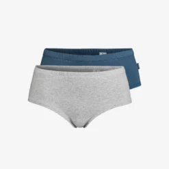 2-pack Ultimate Soft Hipster Damen Moonlit Ocean/Grey Melange