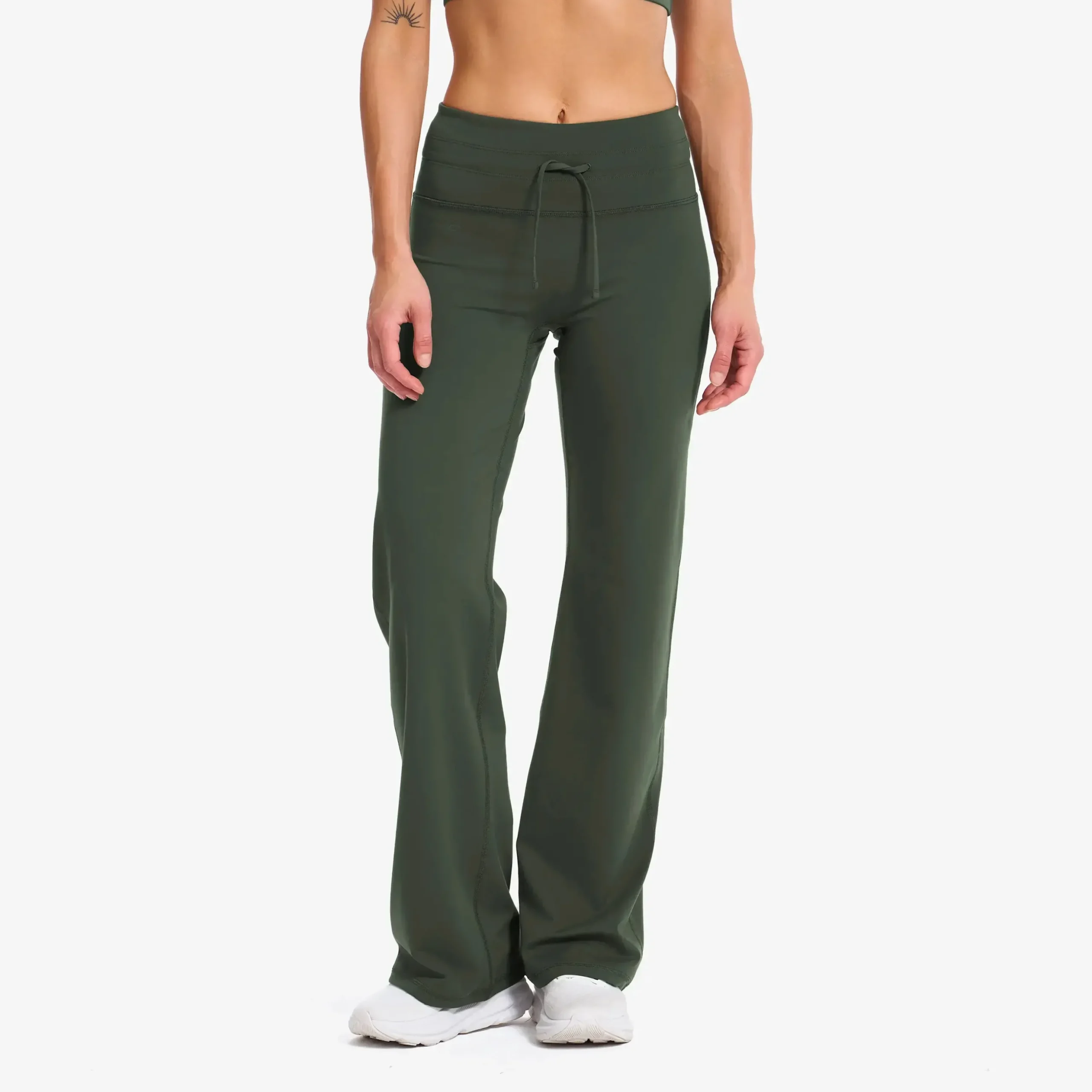 Paragon Soft Wide Flare Leggings Damen Kambaba Green