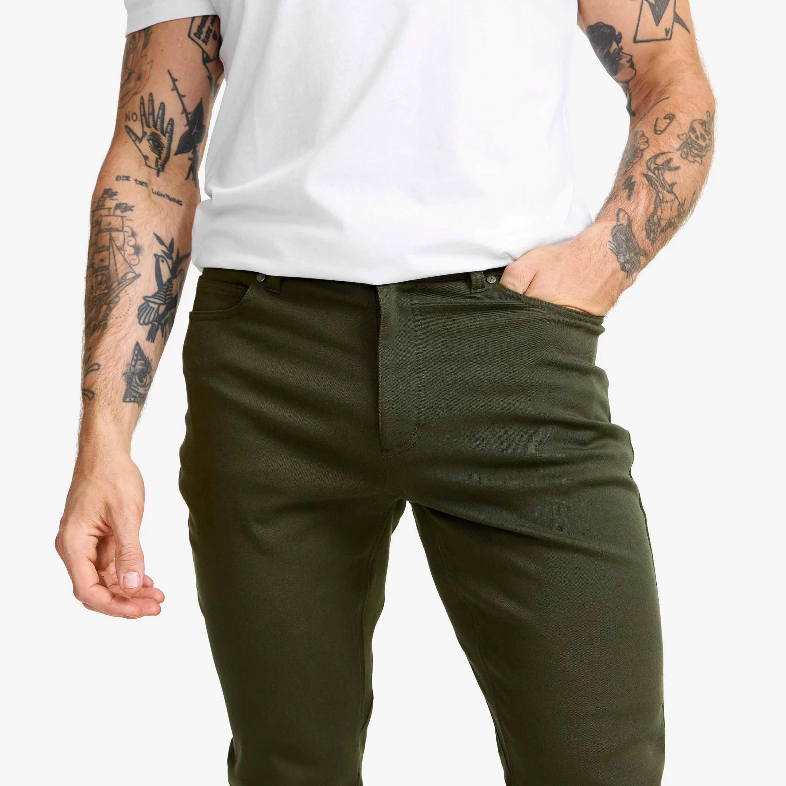 Path Stretch Jeans Herren Rosin Green