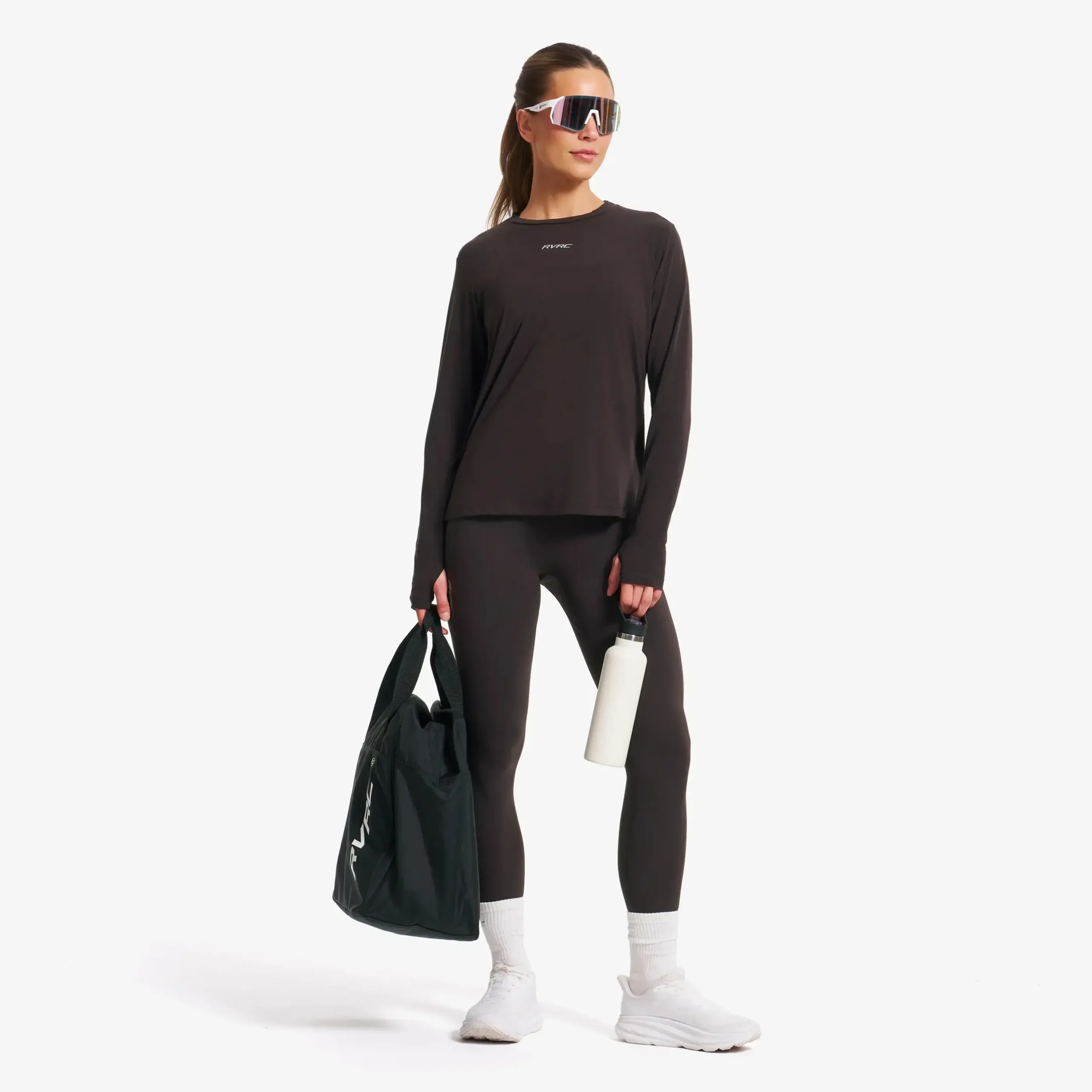 Progress Active Soft Long-sleeved T-shirt Damen Espresso