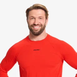 Pulse Running Long-sleeved T-shirt Herren Fiery Red
