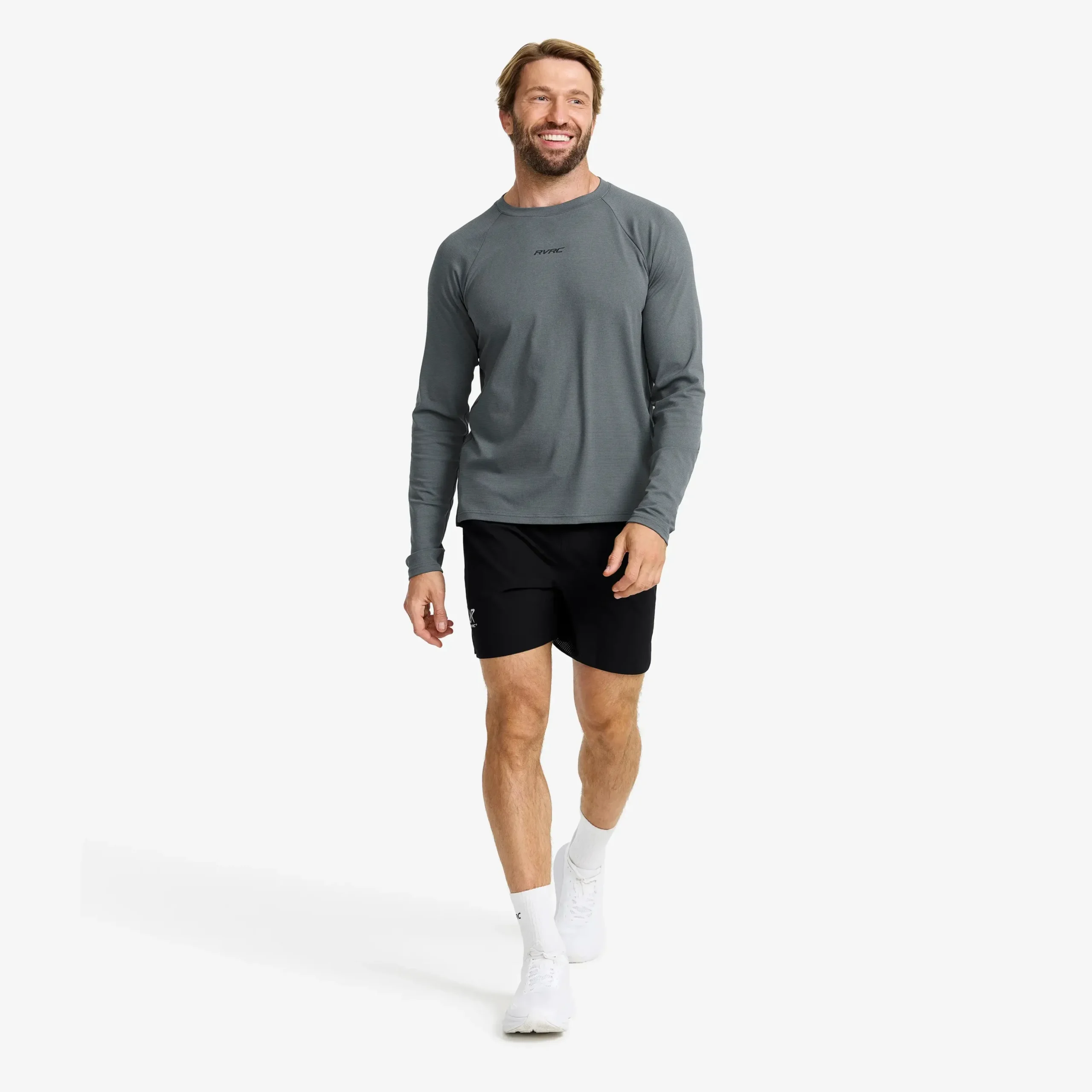 Pulse Running Long-sleeved T-shirt Herren Turbulence Blue