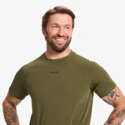 Pulse Running T-shirt Herren Dark Olive