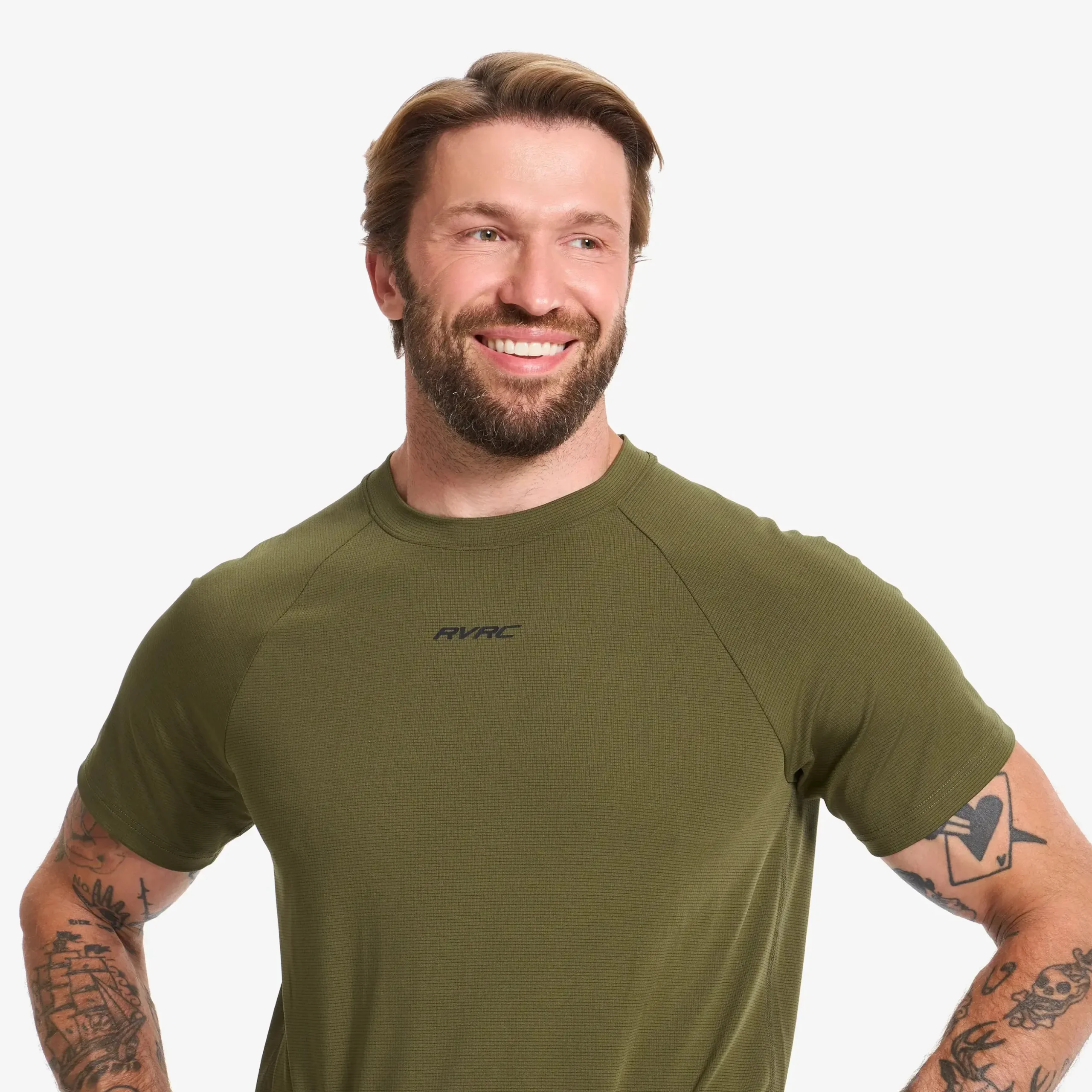Pulse Running T-shirt Herren Dark Olive
