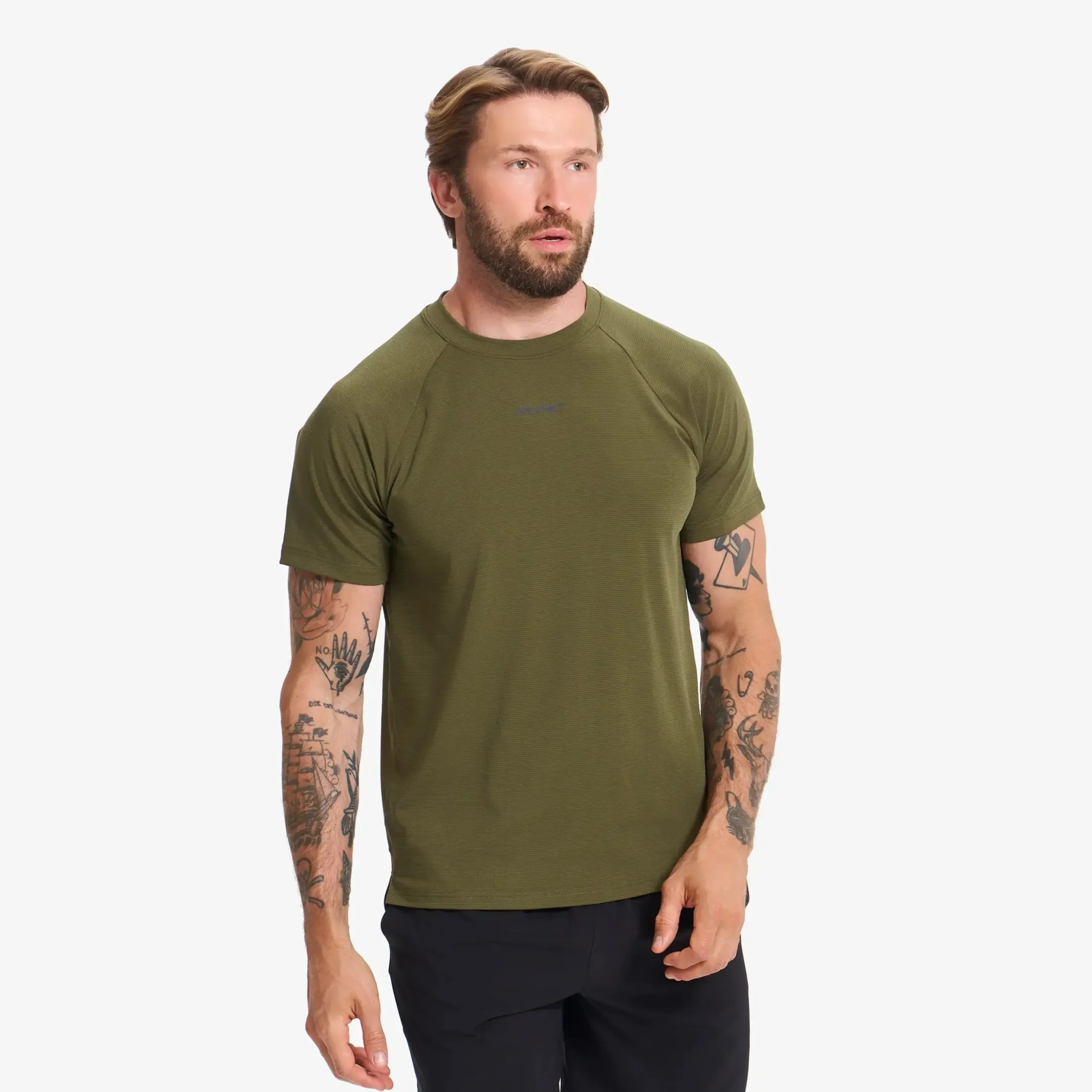 Pulse Running T-shirt Herren Dark Olive