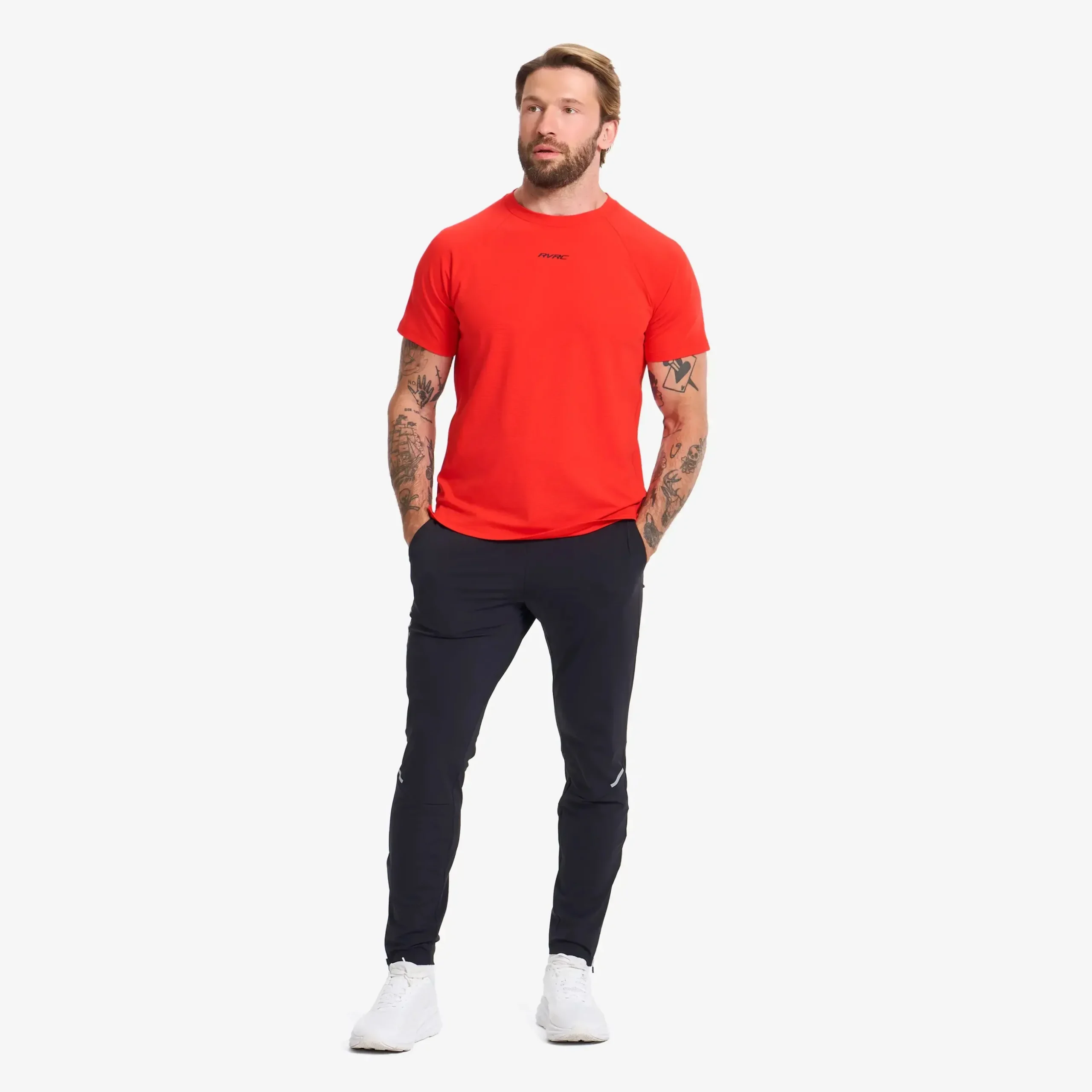 Pulse Running T-shirt Herren Fiery Red