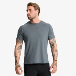 Pulse Running T-shirt Herren Turbulence Blue