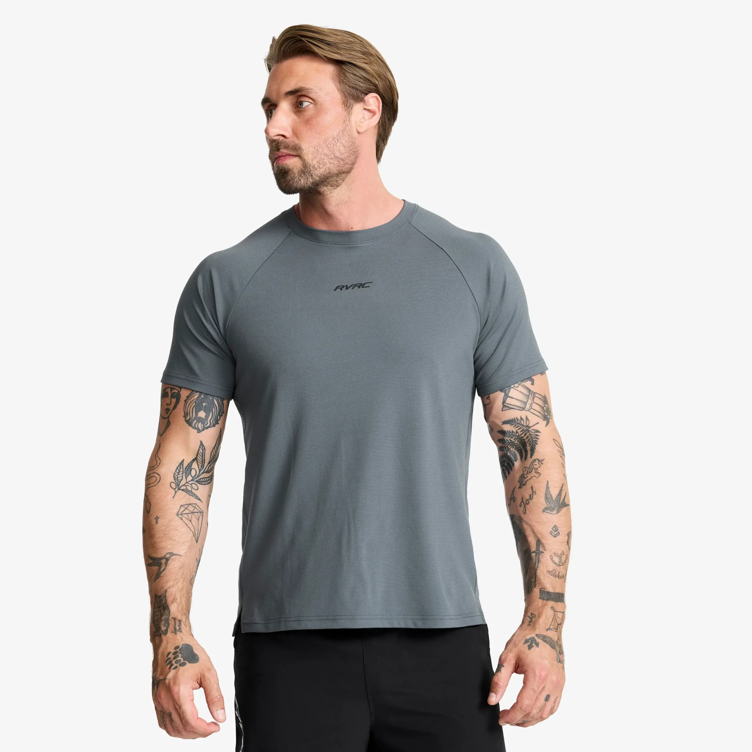 Pulse Running T-shirt Herren Turbulence Blue