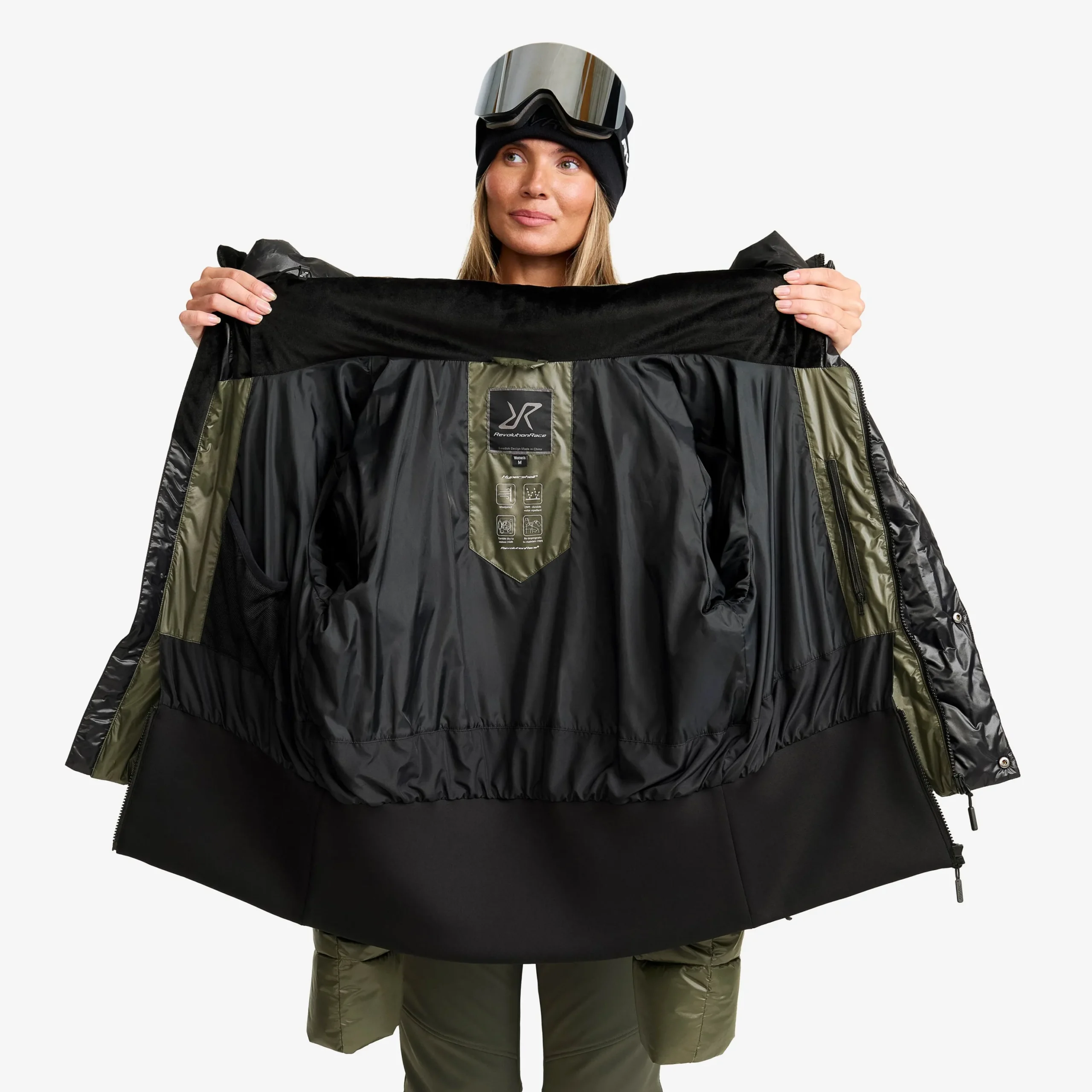 Raise Puffer Ski Jacket Damen Kambaba Green