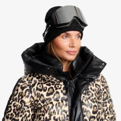 Raise Puffer Ski Jacket Damen Black/Dijon