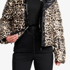 Raise Puffer Ski Jacket Damen Black/Dijon