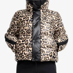 Raise Puffer Ski Jacket Damen Black/Dijon