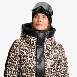 Raise Puffer Ski Jacket Damen Black/Dijon