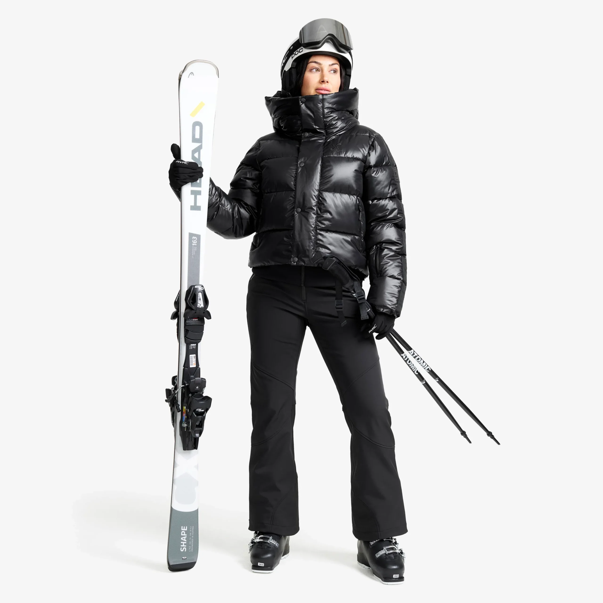 Raise Puffer Ski Jacket Damen Black