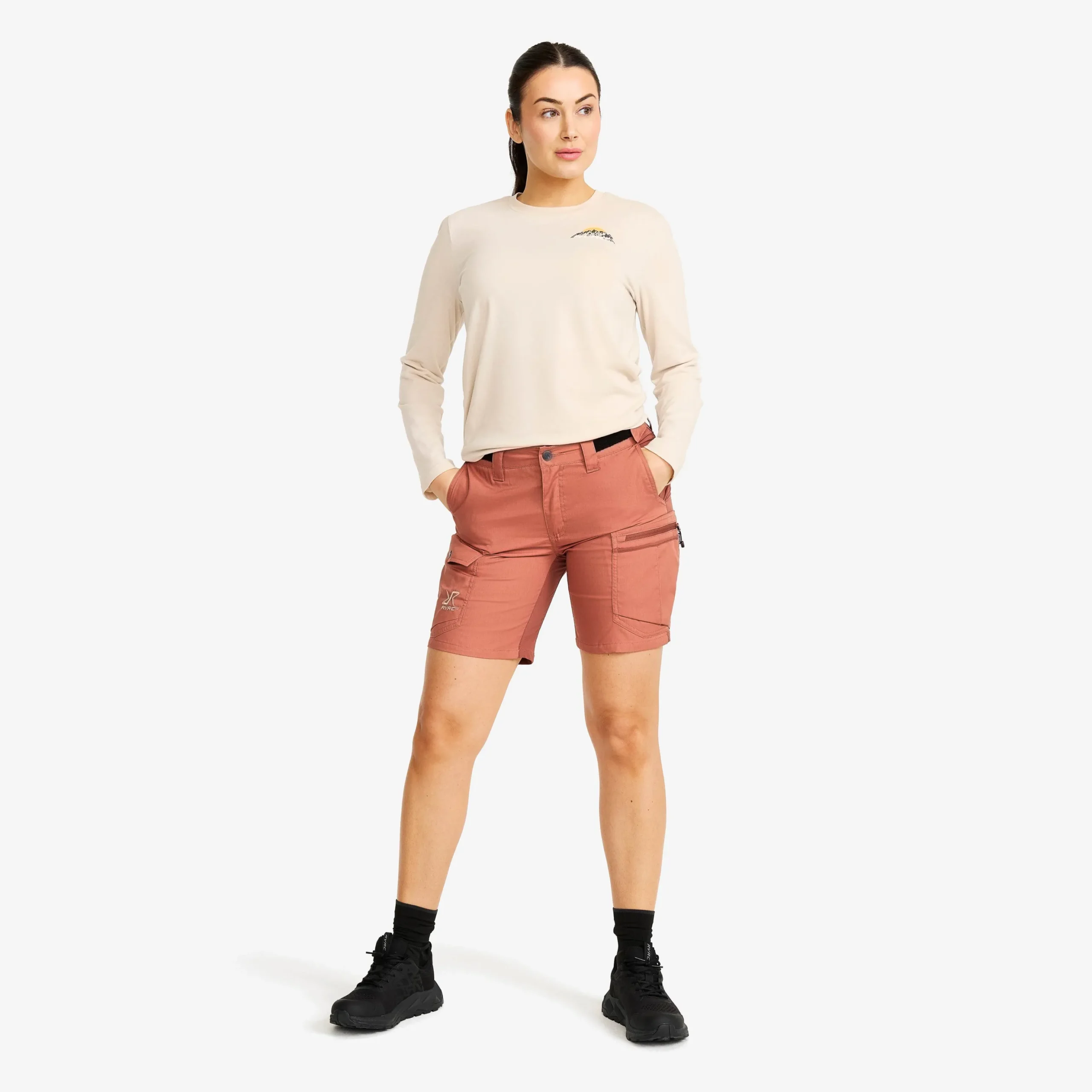 Rambler Lightweight Pro Shorts Damen Cedar Wood/Pink Mahogany