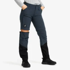 Range Pro Stretch T Zip-off Pants Damen Blueberry/Black