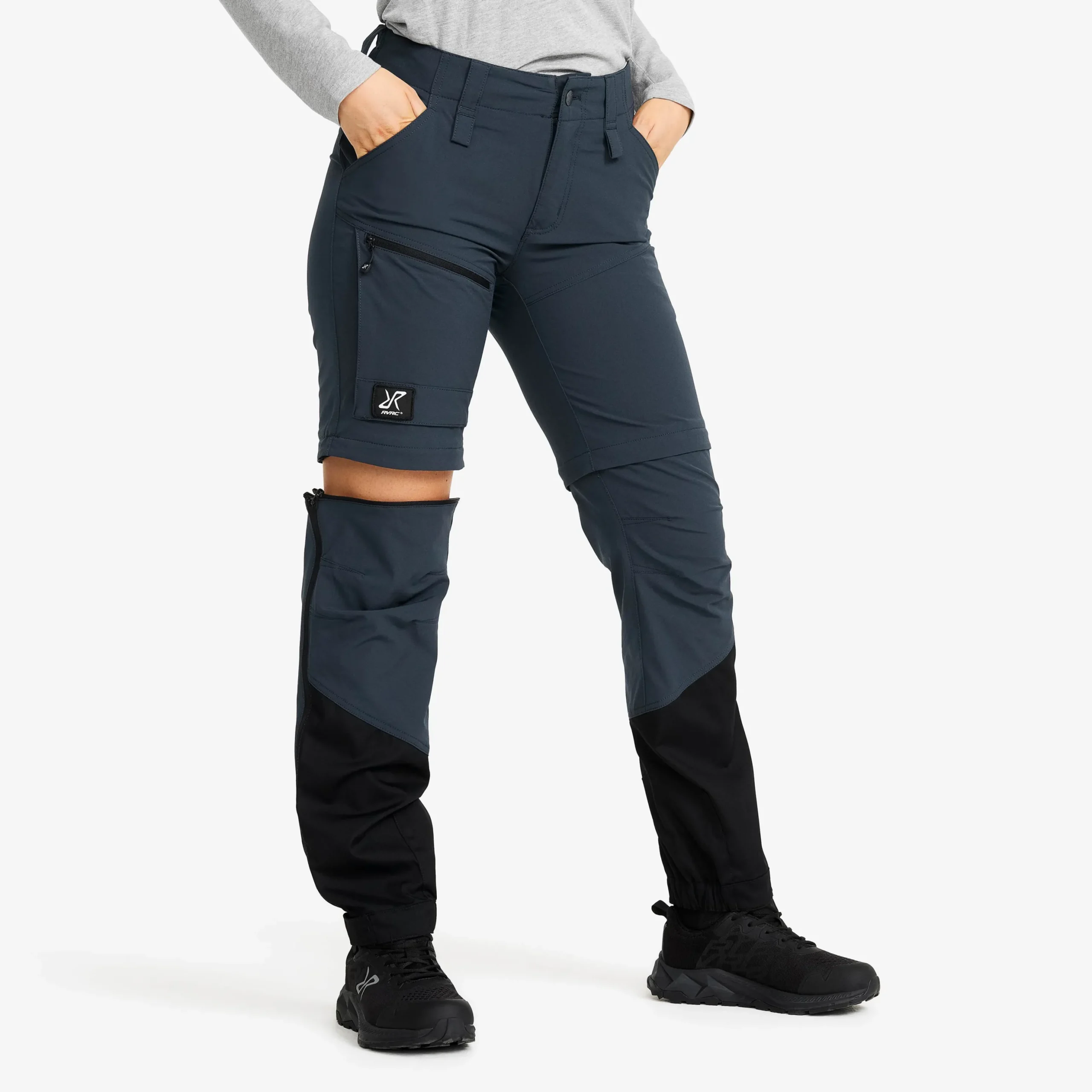 Range Pro Stretch T Zip-off Pants Damen Blueberry/Black