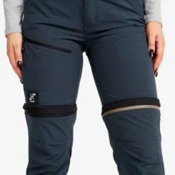 Range Pro Stretch T Zip-off Pants Damen Blueberry/Black