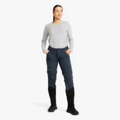 Range Pro Stretch T Zip-off Pants Damen Blueberry/Black